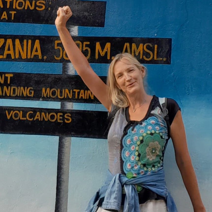 Julia at mt kilimanjaro